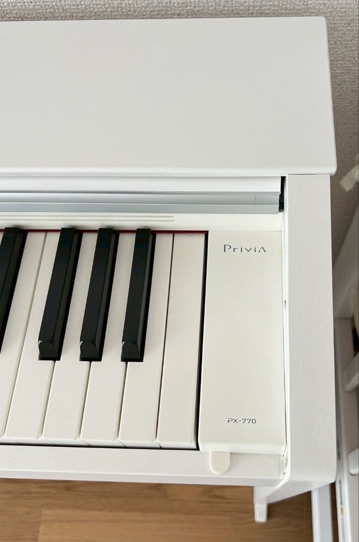 【美品】送料込み CASIOカシオ 電子ピアノ PX-770 ホワイト 20年製
