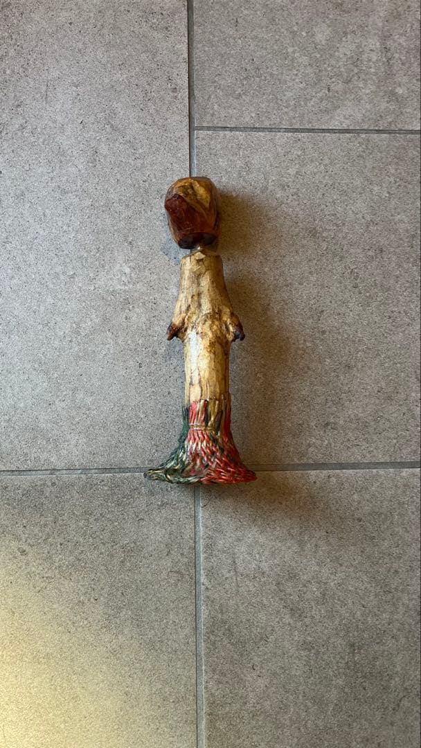 60年代 USA製 手彫り 人形 アンティーク雑貨