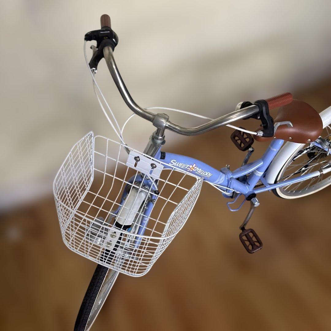 【使用3回のみ】子供用自転車24インチ　折りたたみ式