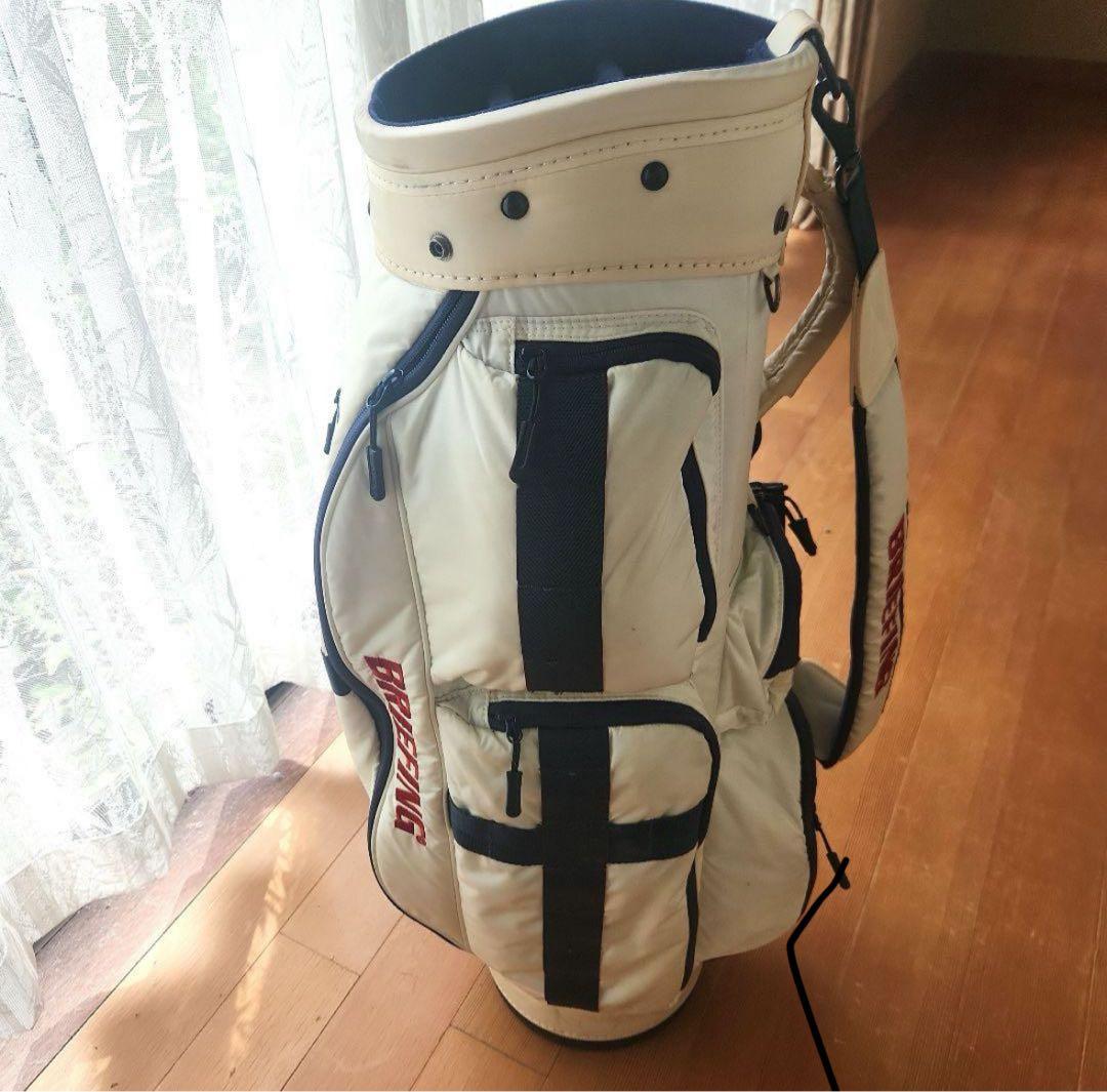 希少完売✦BRIEFING ✦ ゴルフバッグ ✦ホワイト/ネイビー✦ CR-6