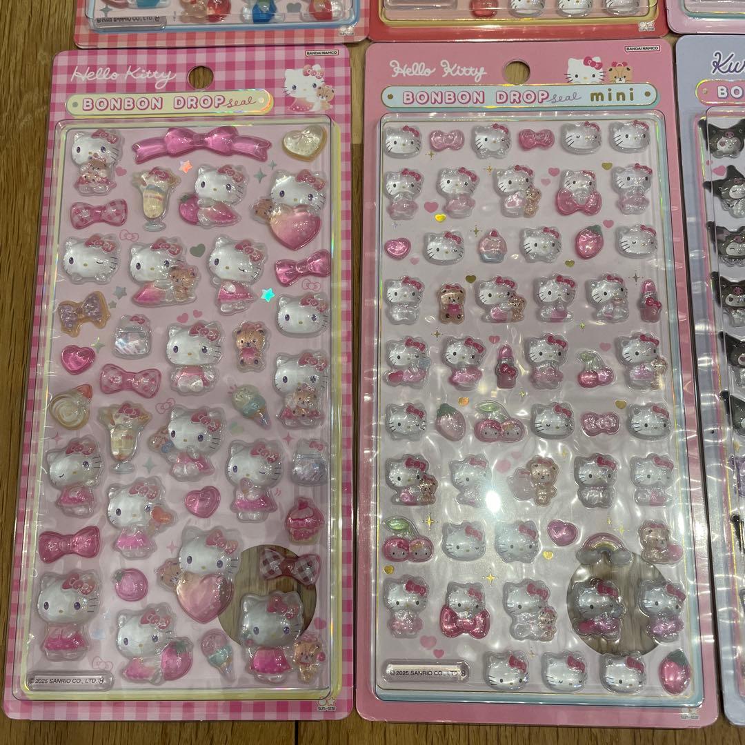 正規品 サンリオminiボンボンドロップシール8種セット