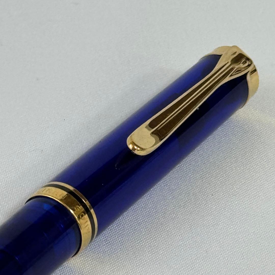 ペリカン スーべレーン K600 マリンブルー ボールペン スケルトン