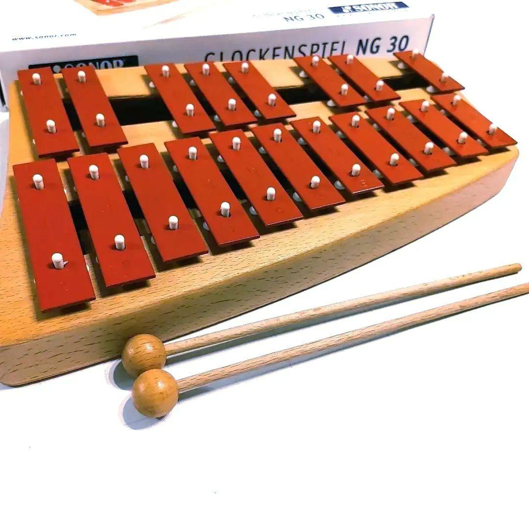 SONORゾノア社グロッケンシュピールNG-30 19音 楽器知育玩具 鉄琴2段