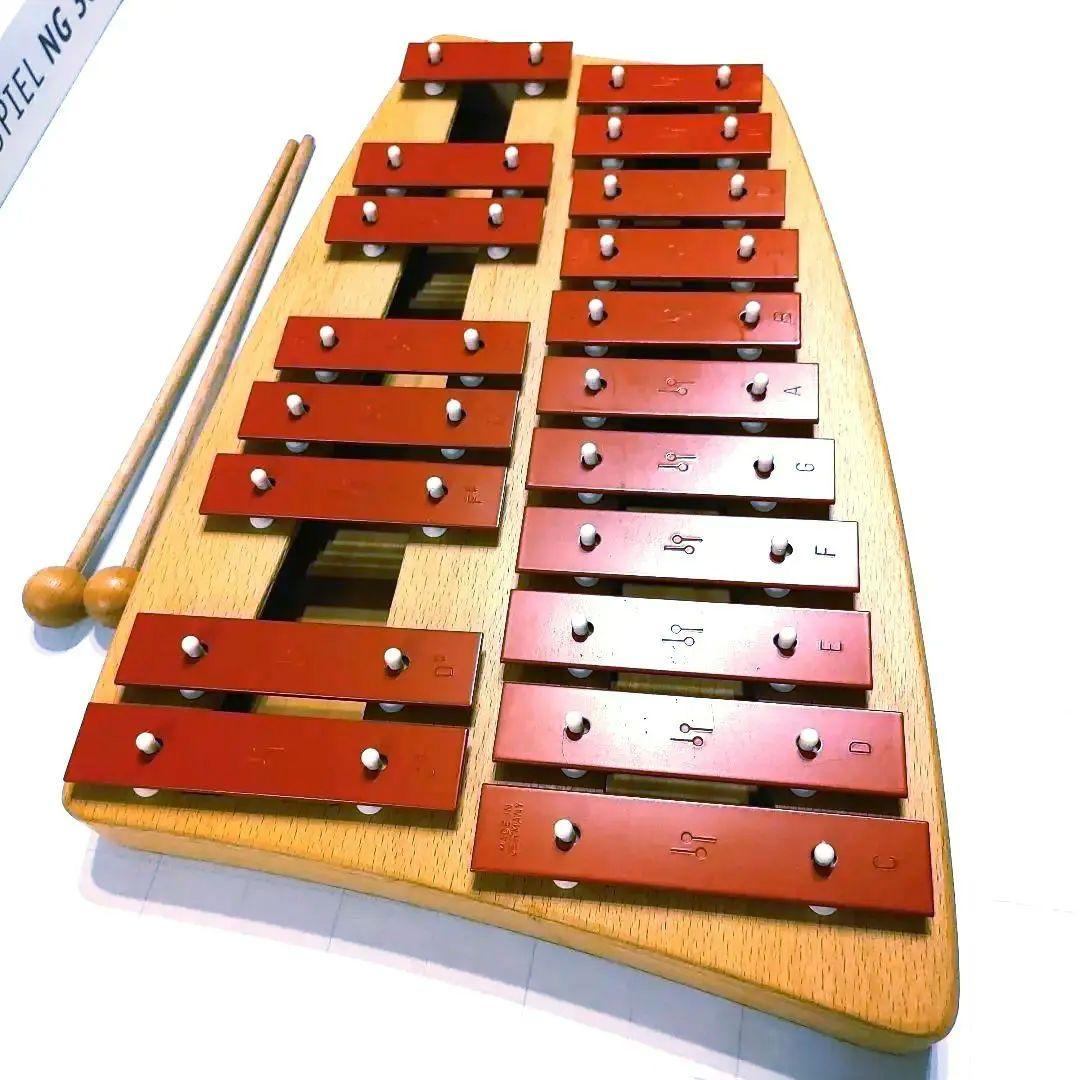 SONORゾノア社グロッケンシュピールNG-30 19音 楽器知育玩具 鉄琴2段