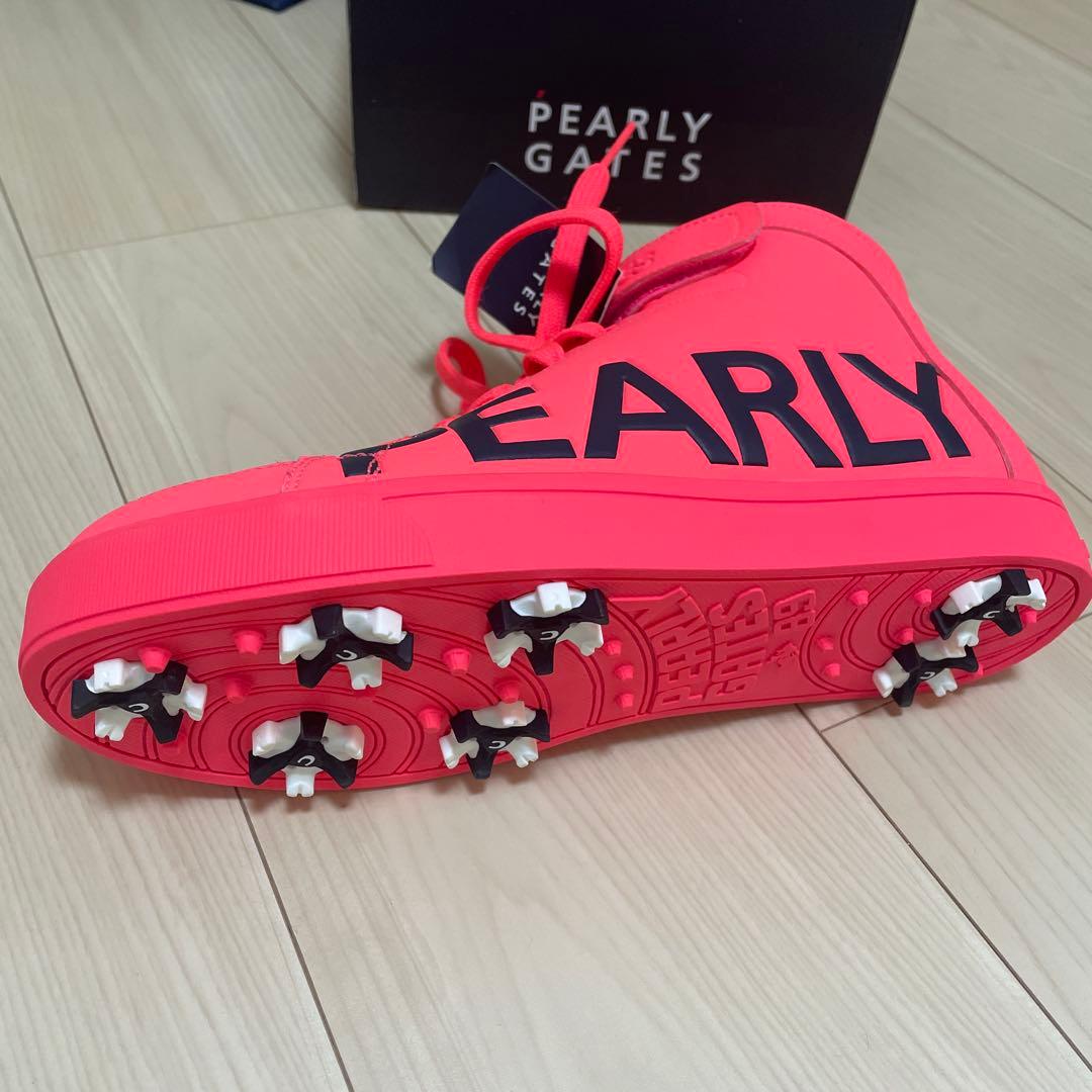 新品未使用PEARLY ピンク ハイカットシューズ 24cm