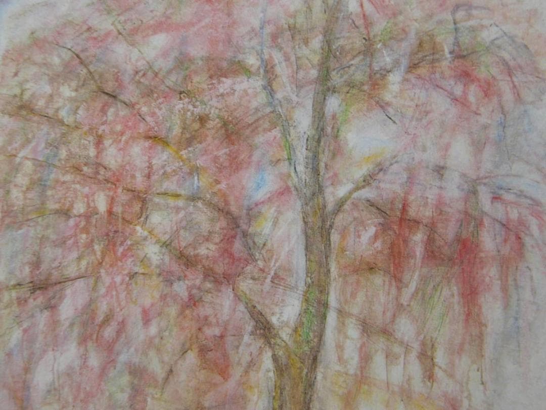 小川イチ、【佇ちて咲く】、希少画集画より、状態良好、新品高級額装付