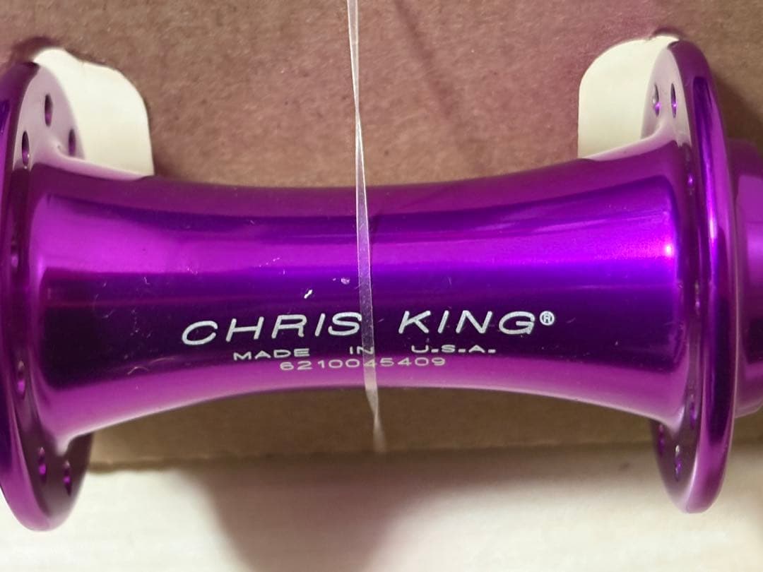 【美品】Chris king クリスキング 前後ハブ violet