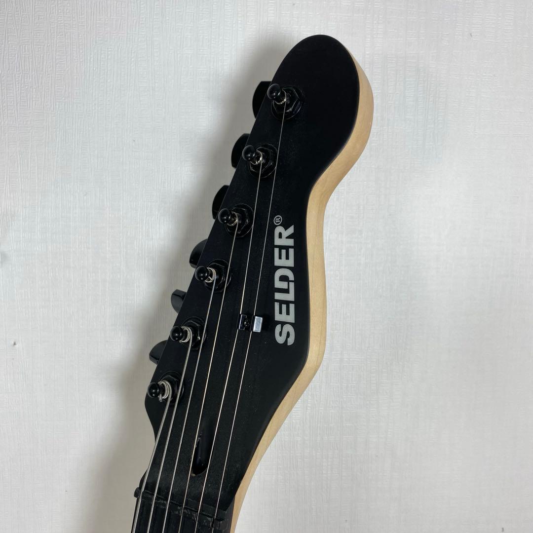 美品　SELDER　STC-04ブラックマット仕上げエレキギター