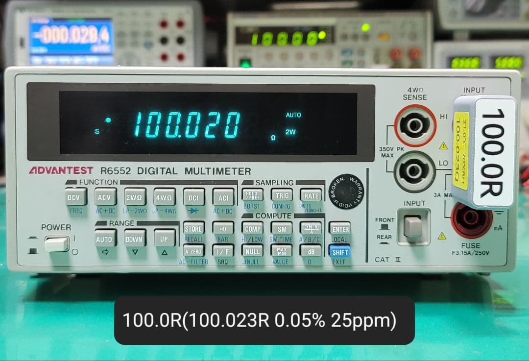 美品 ADVANTEST R6552 5.5桁 マルチメーター 動作良好