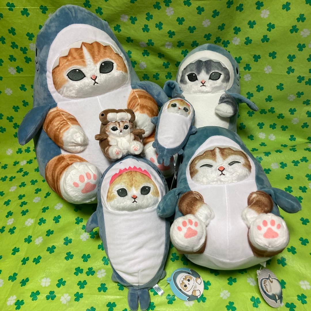 モフサンド　サメにゃん　ぬいぐるみ　6体セット