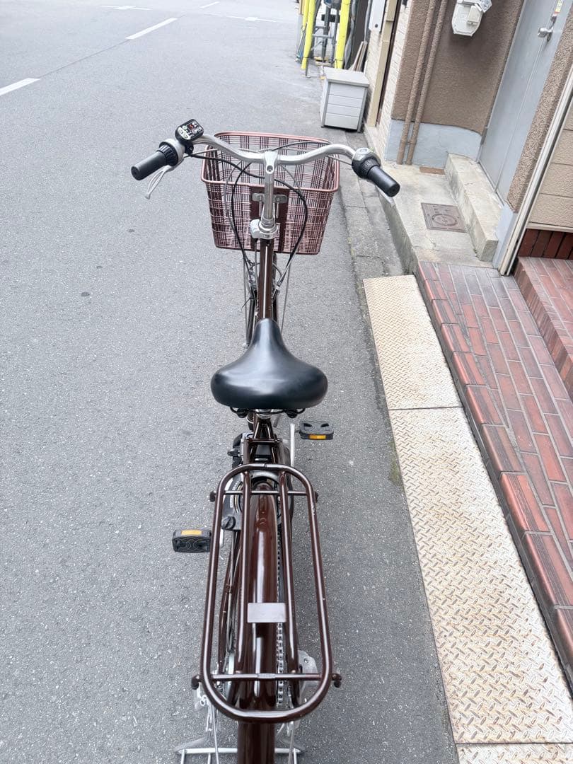 大阪府　ブリヂストン　 電動アシスト自転車 ブラウン　26インチ