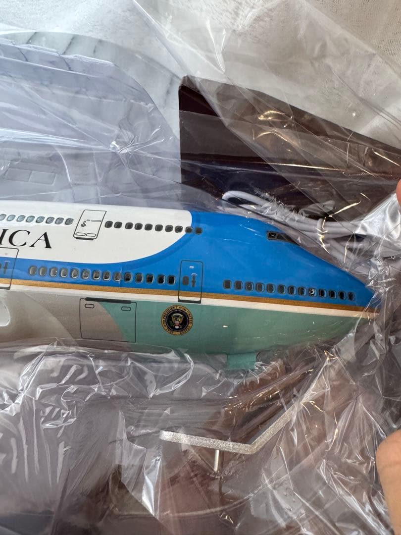 46cm ボーイング747 大統領専用機 エアフォースワン 模型 1：160