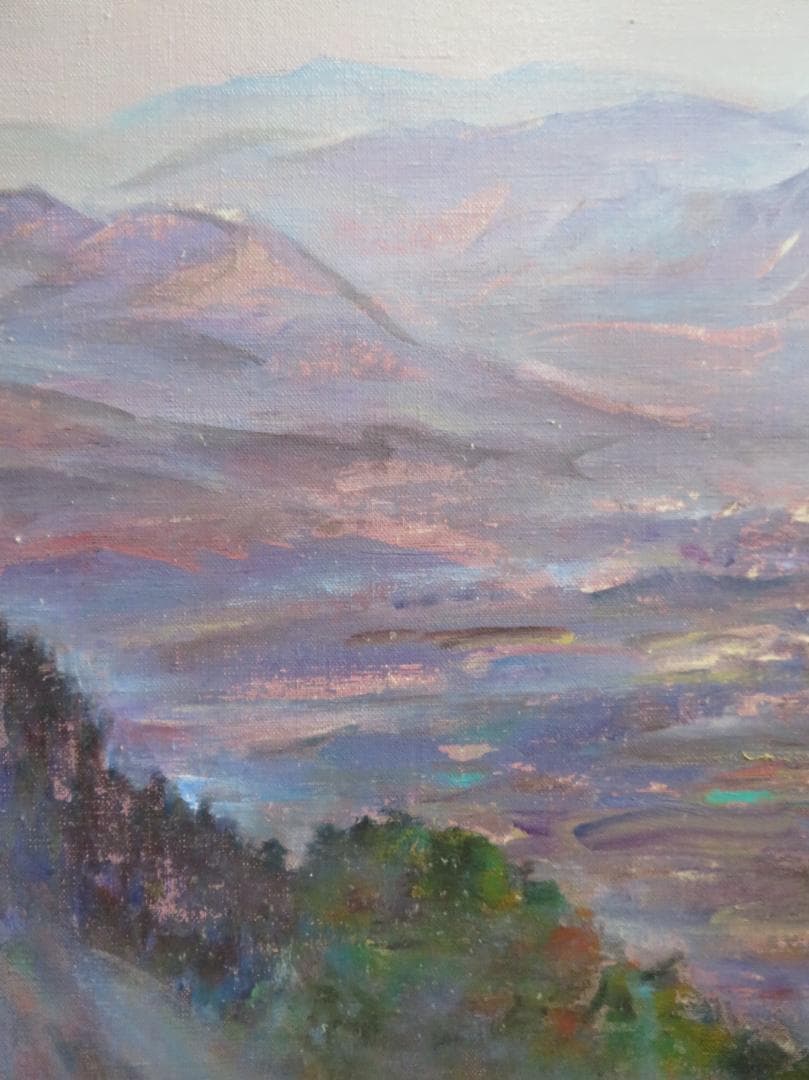 ◆金子太郎　「丹沢」　油彩　F8号　新制作協会会友　新作家賞　幻の画家　水上勉◆