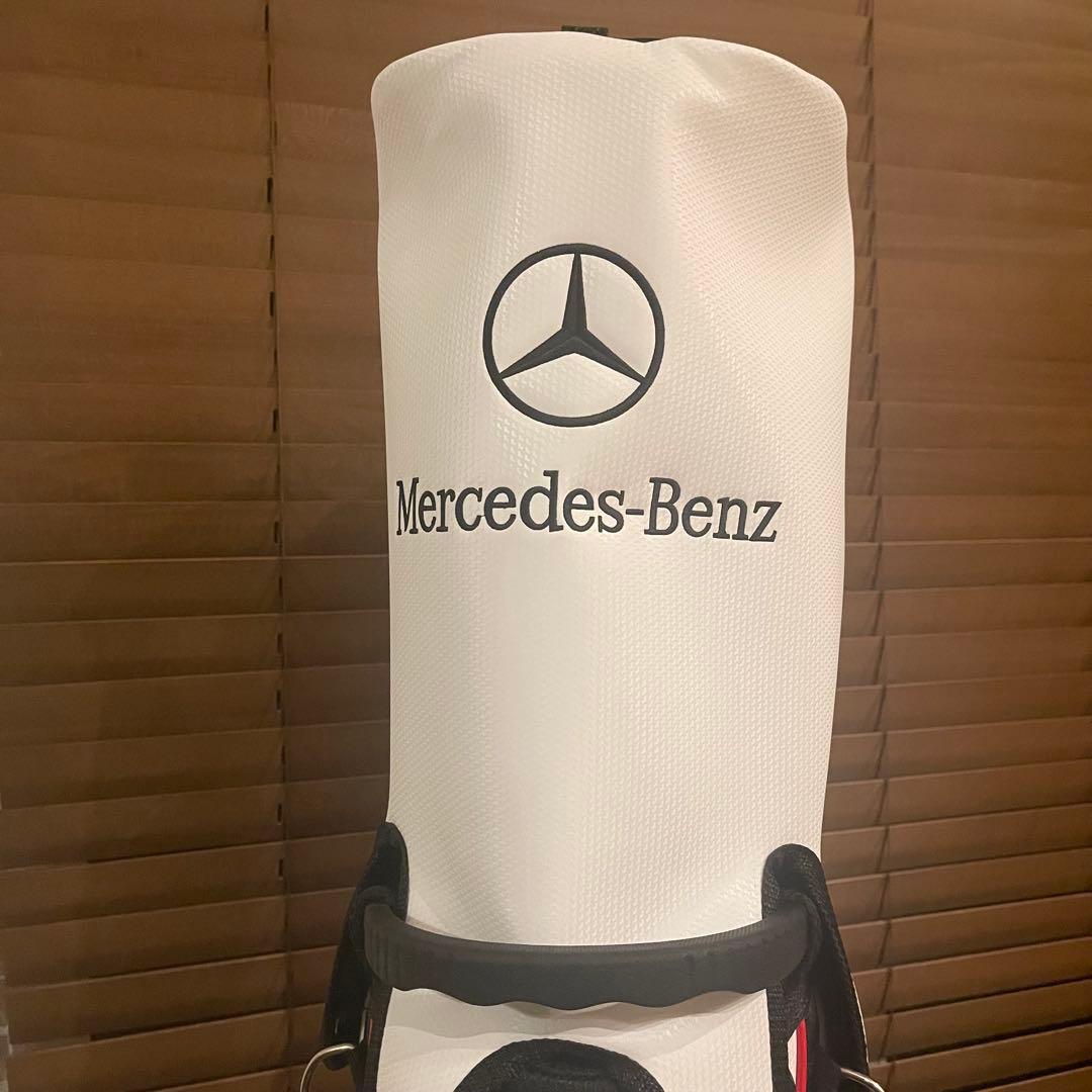 【希少品】 Mercedes Benz ベンツ キャディバッグ ゴルフバッグ 白
