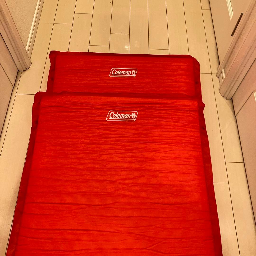 未使用　直営店限定　コールマン　インフレーターマットダブル 赤