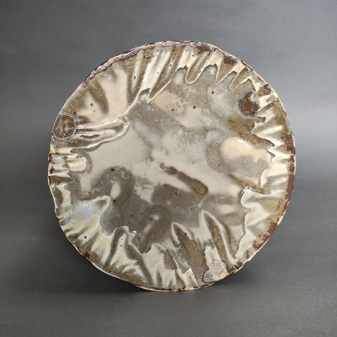 花岡隆　粉引花入　花瓶