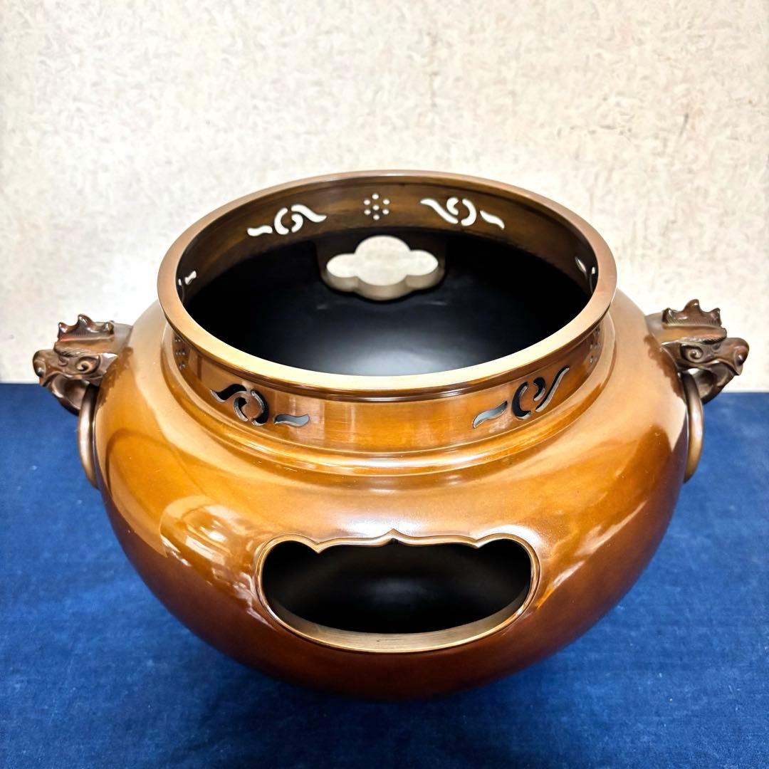人間国宝高橋敬典 風炉 茶釜 電熱器 唐銅朝鮮風炉 野々田電熱器 敷板 茶道具