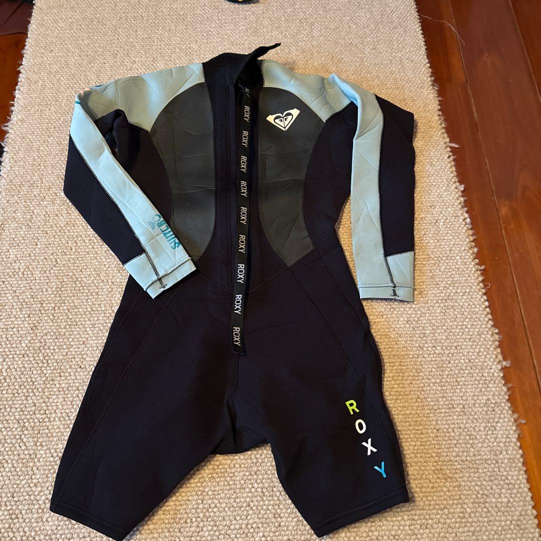 ROXY ウェットスーツ Mサイズ ブラック 水色