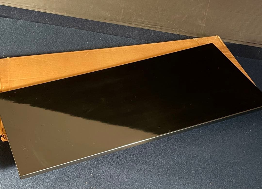 【未使用 美品】「祖」 炉用 真塗 長板 紙箱 茶道具 （1120②）