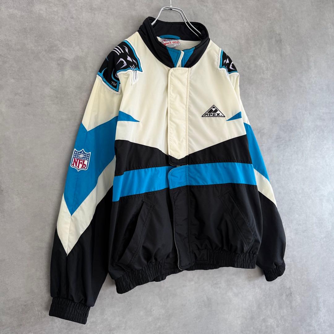 90s APEX NFL Carolina Panthers ナイロンジャケット