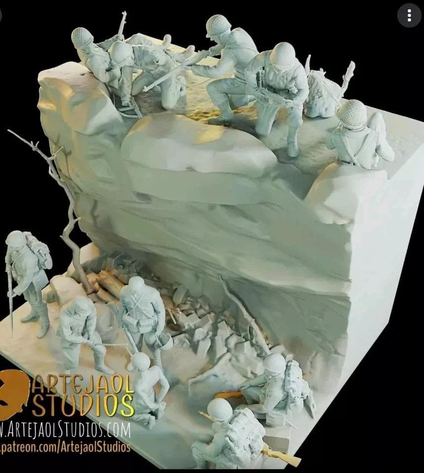 未使用 artejaol WW2 パシフィック ジオラマ シーン フルセット