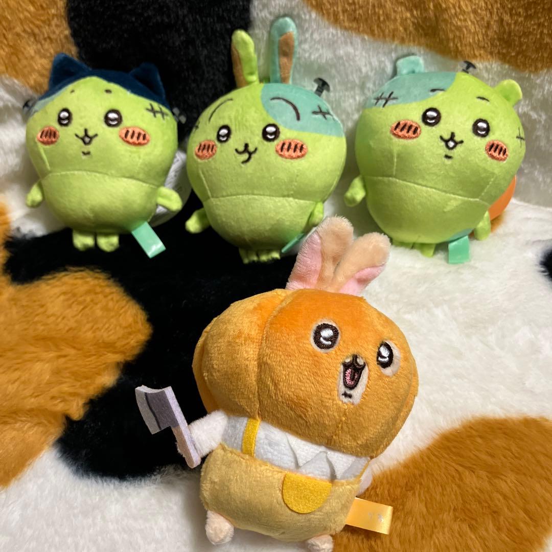 【1/20お値下げ】ちいかわ　仮装たのしい〜！ゾンビ　マスコットカボチャなうさぎ