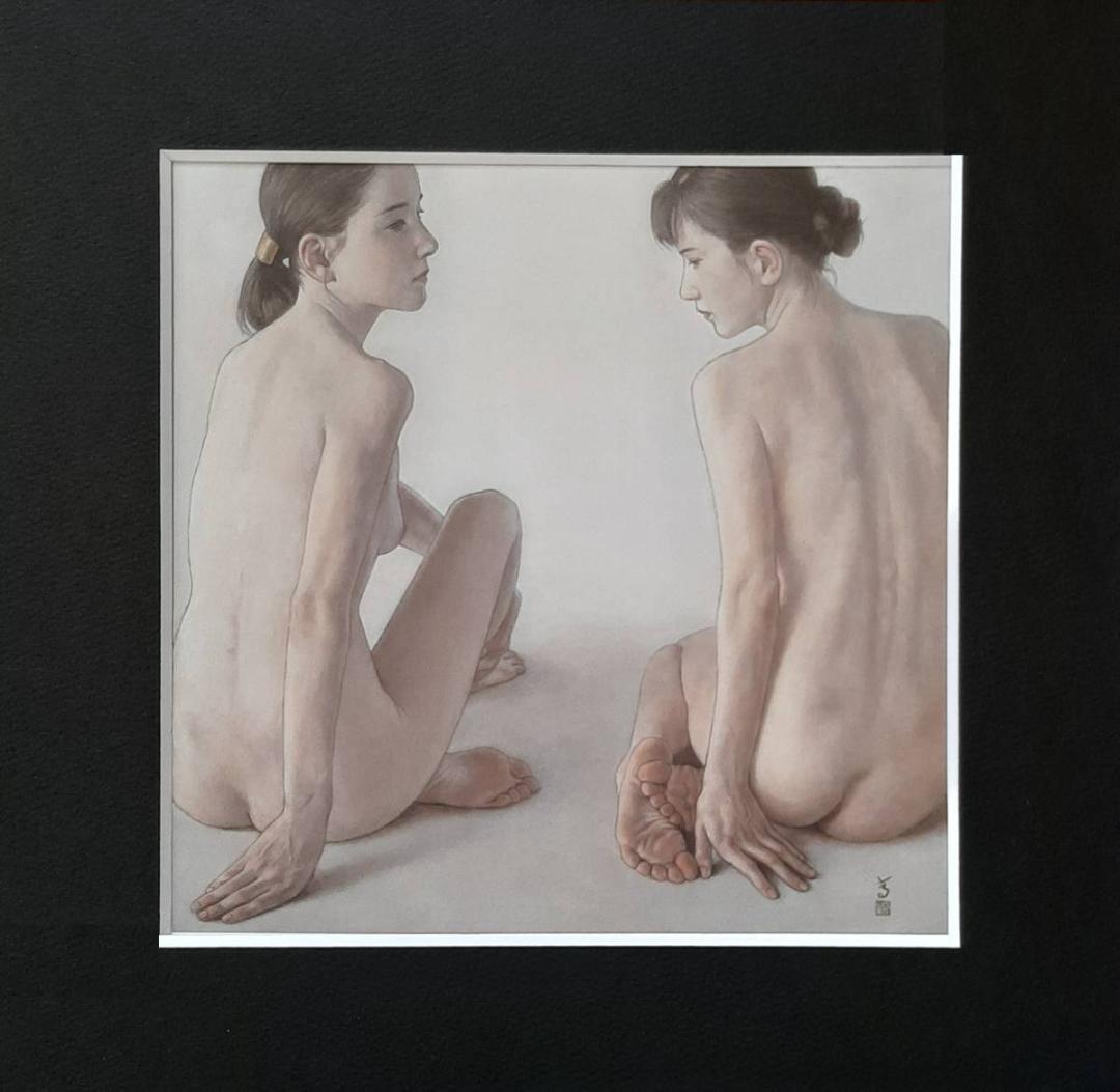 高塚省吾、「あえかな領分」、希少画集の額装画、四季、風景、人気作品