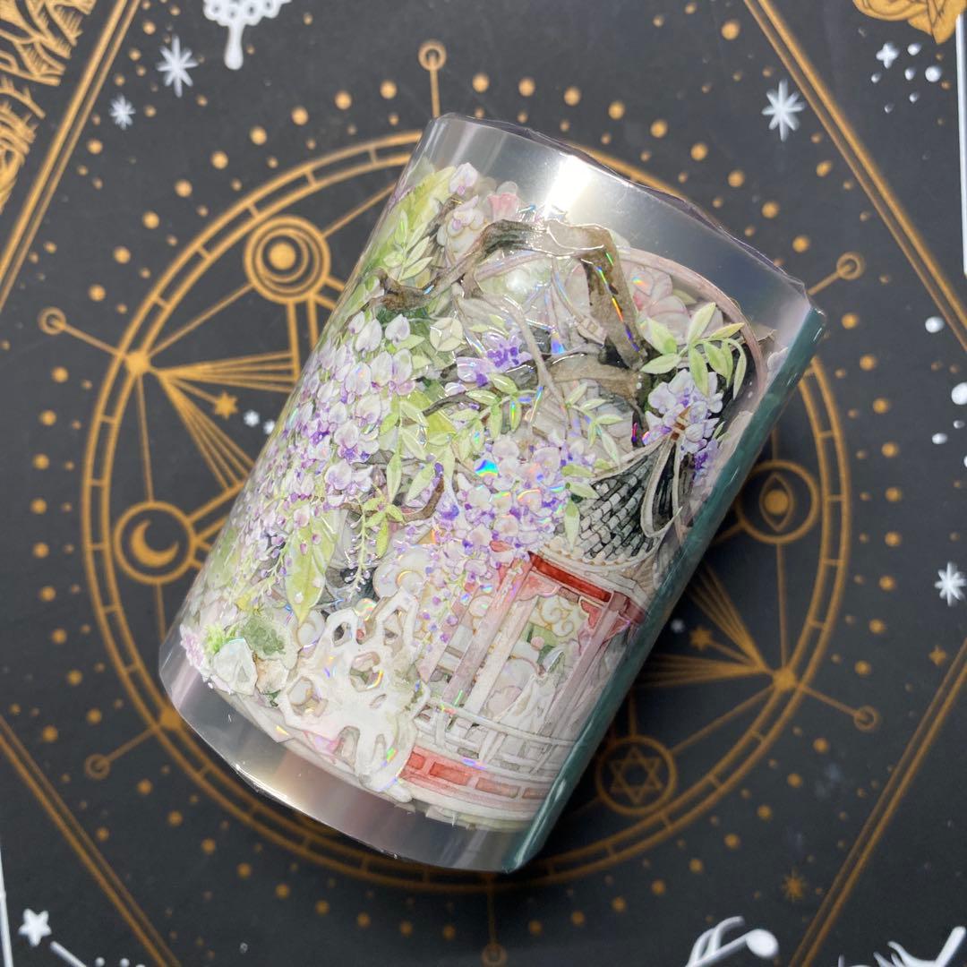 【H1】海外　10m巻　貝殻光マスキングテープ　人物系/装飾系/背景系