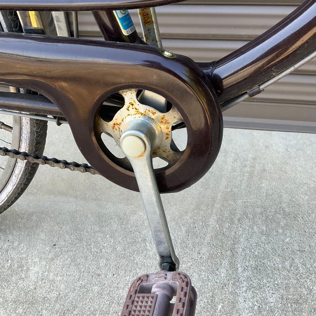 ママチャリ自転車 27インチ 身長155センチから カゴ/鍵/オートライト付き