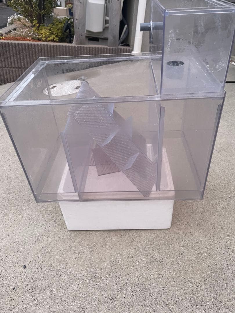 アクリル水槽オーバーフロー用濾過槽４５✖️３０✖️３０