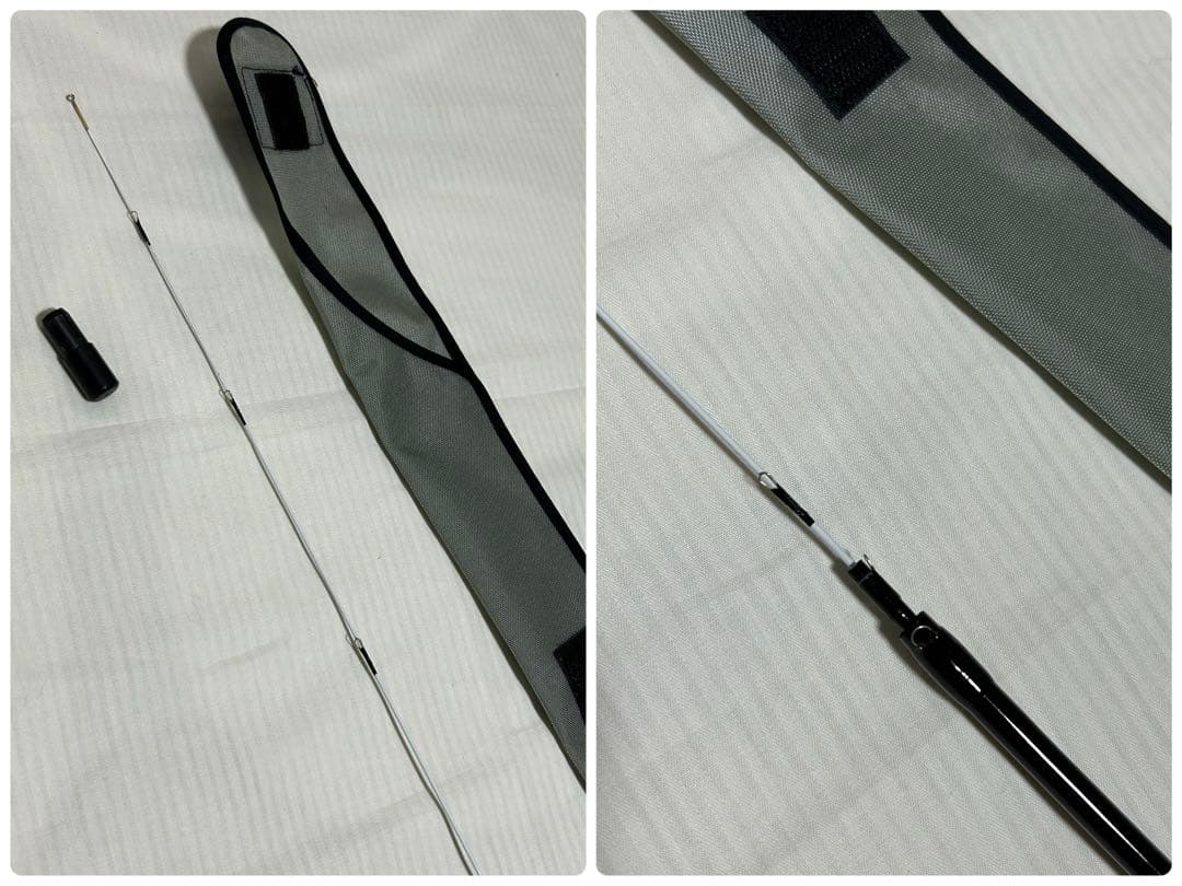 【良品】宇崎日新　NISSIN　釣竿　黒鯛・チヌ用　天然木リール　糸　取説有り