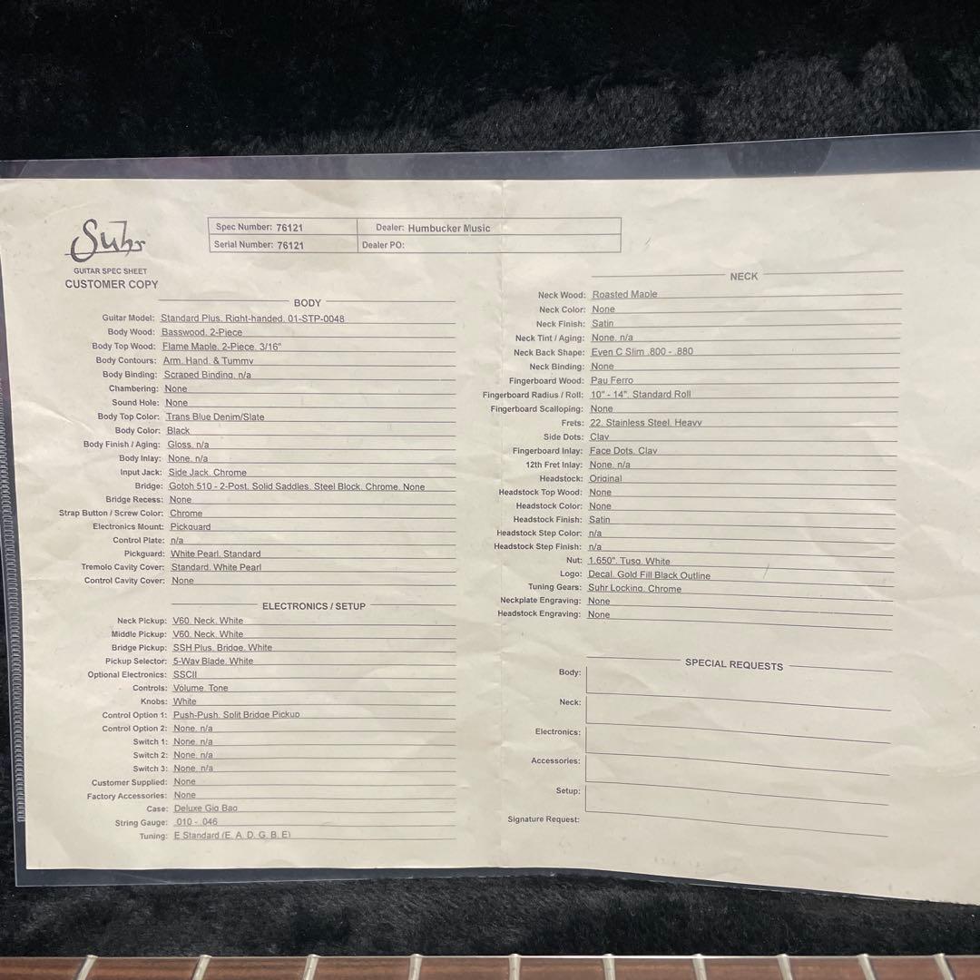定価737000円 エレキギター Suhr Standard Plus