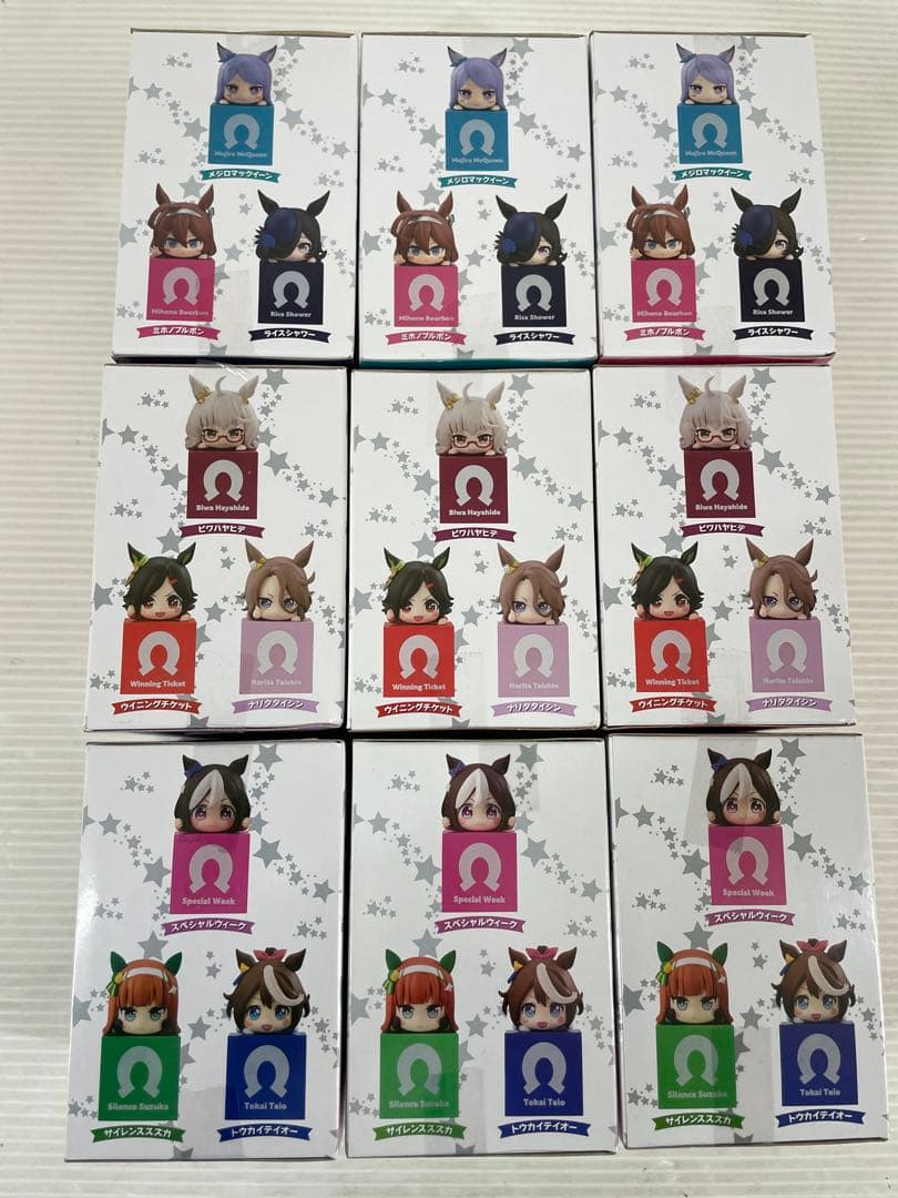 R063 ウマ娘 プリティーダービー ひっかけフィギュア 9体セット