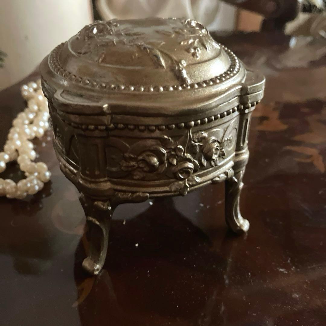 フランスアンティークジュエリーボックス アクセサリーボックス　猫足オルモル