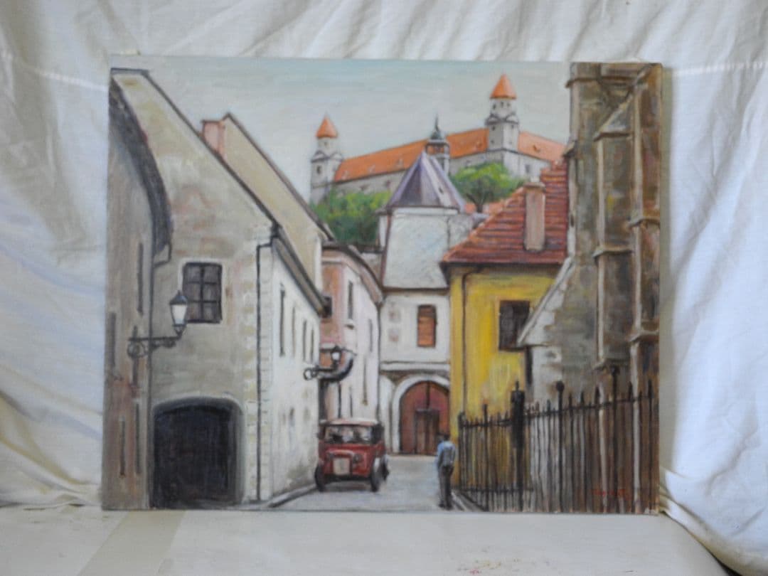 油絵スロバキアの宮殿