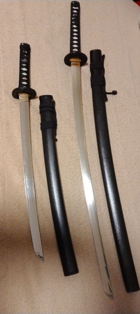 模造刀 、舞踊刀（竹光刀）「大刀、小刀セット」