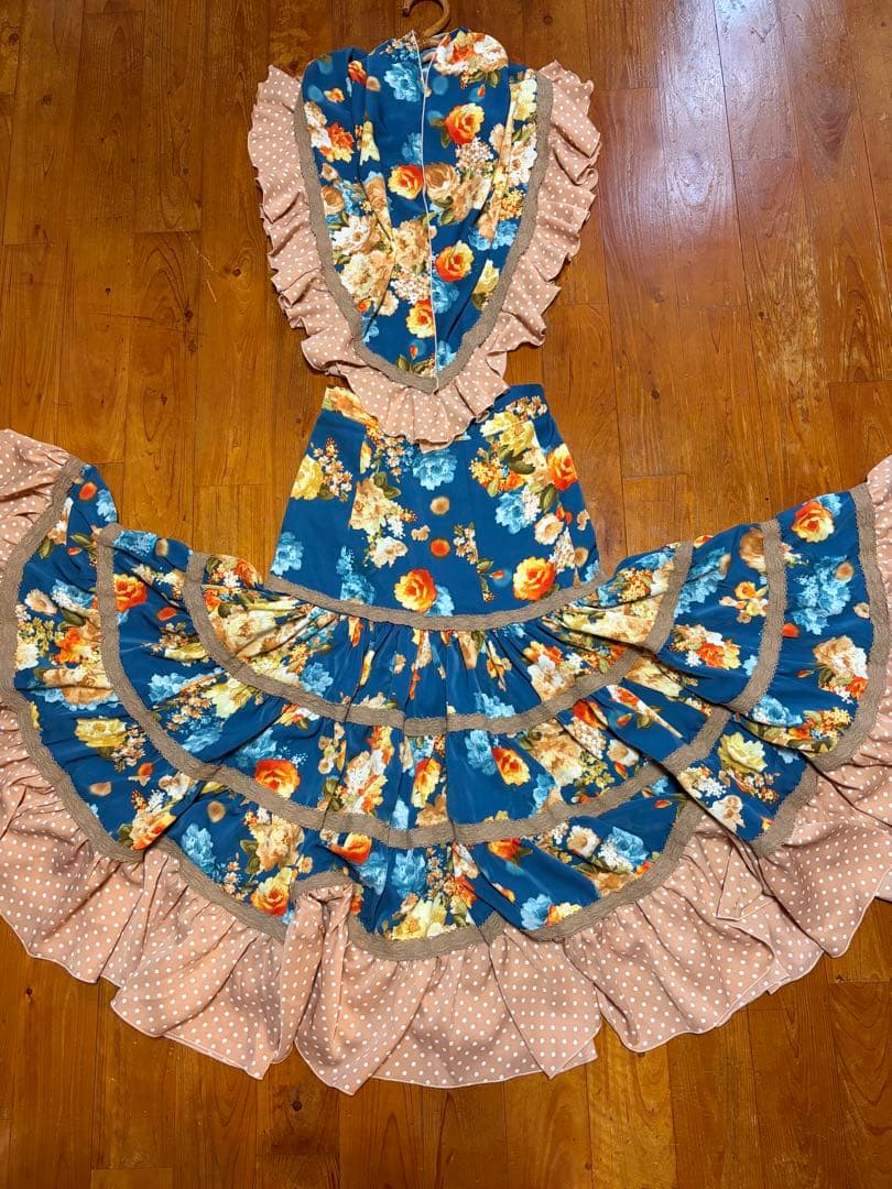 専用です【COCO】フラメンコピキージョ&ティアードファルダ