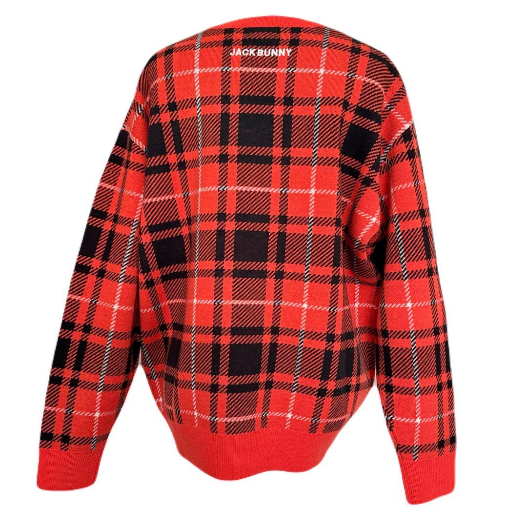 ジャックバニー ドラえもん コラボ Wジャガード ニット セーター オレンジ 4