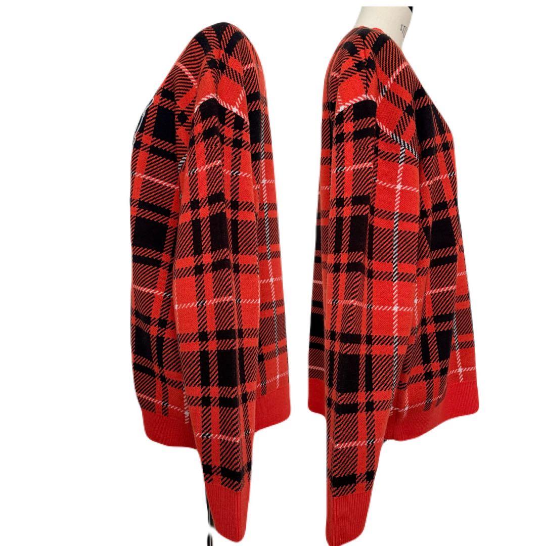 ジャックバニー ドラえもん コラボ Wジャガード ニット セーター オレンジ 4