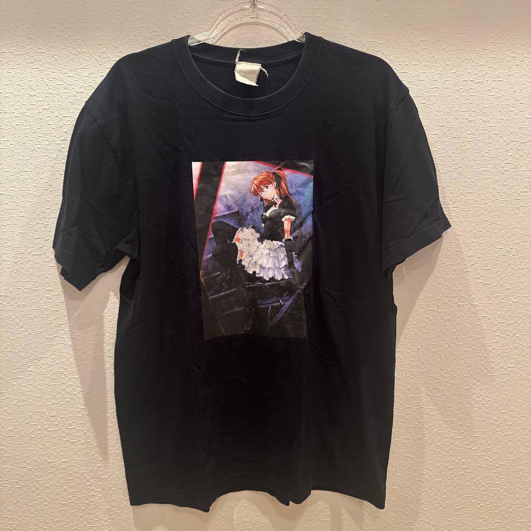 新世紀エヴァンゲリオン ゴスロリ風アスカ貞本義行イラスト復刻TシャツL