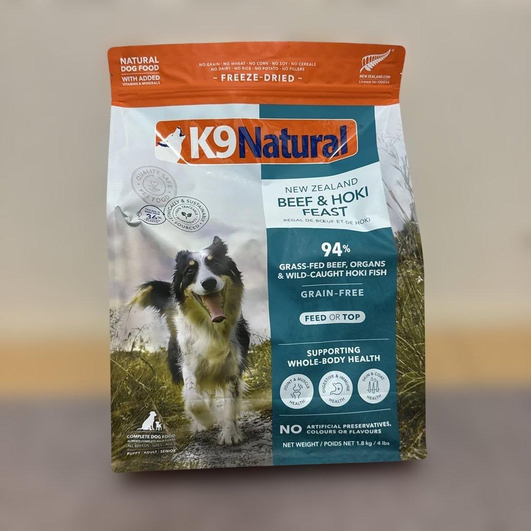 K9 Natural 牛肉とホキ　1.8kg ドライドッグフード