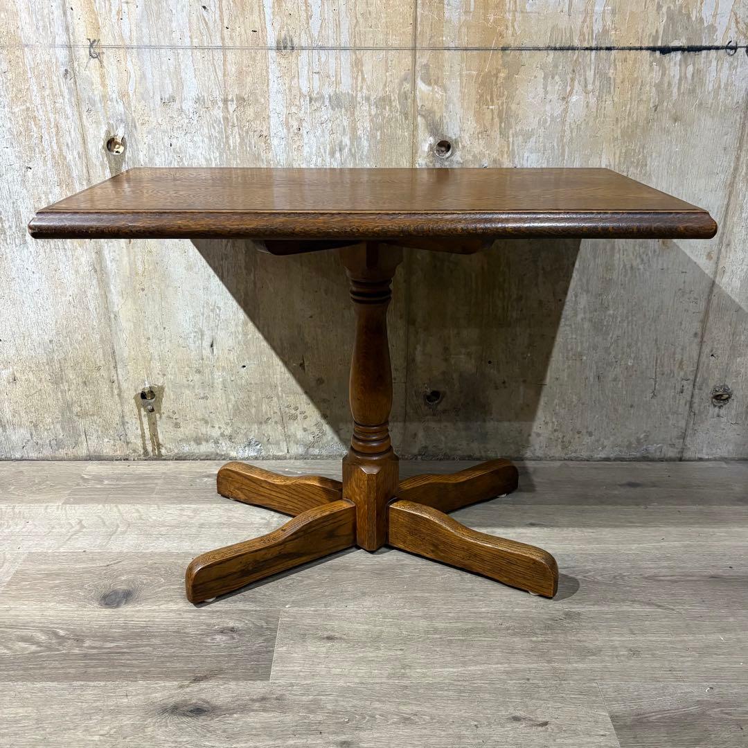 カフェテーブル　センターテーブル　オーク材　②