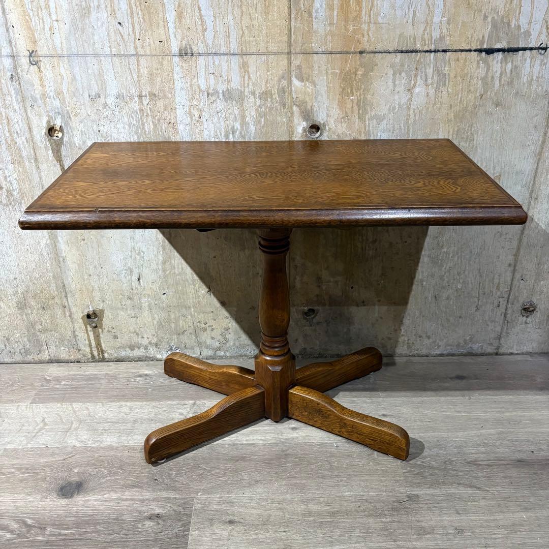 カフェテーブル　センターテーブル　オーク材　②