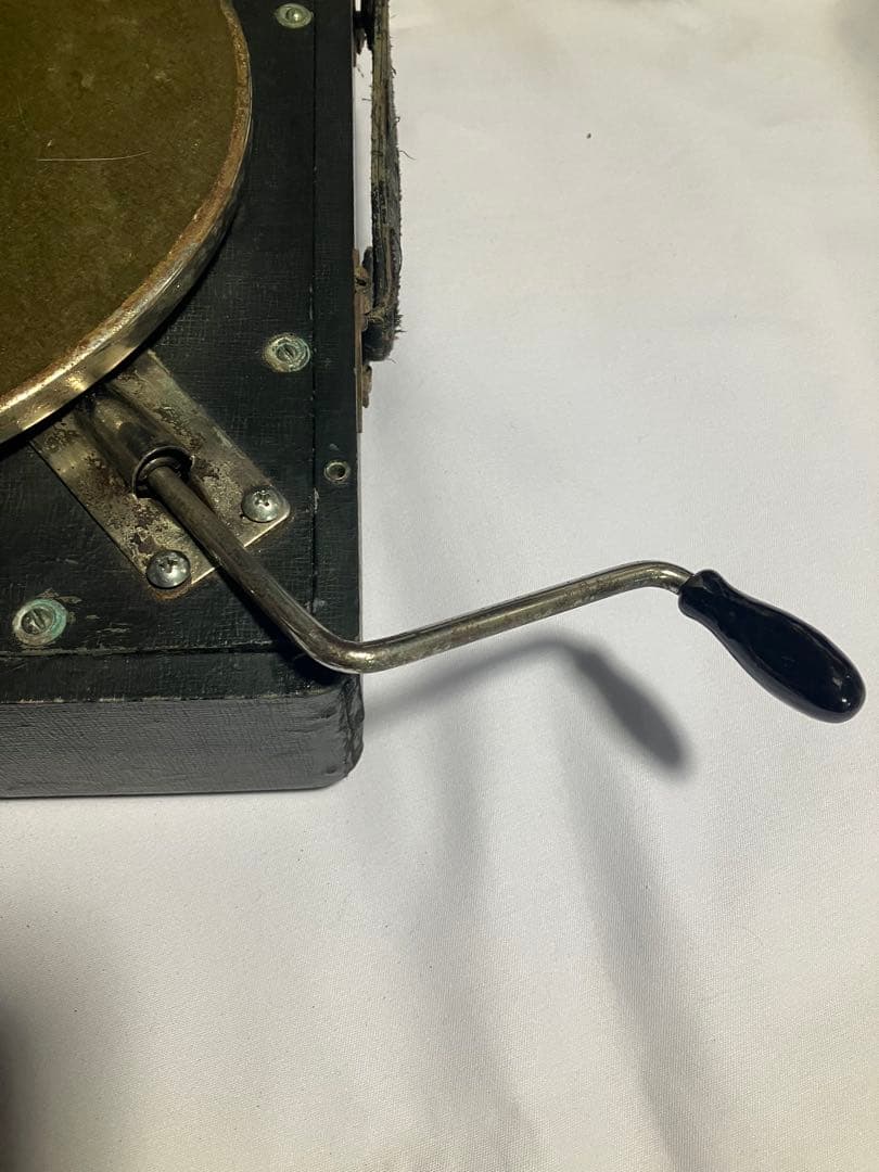 ヴィンテージ 蓄音器　稼動品　アンティークレコードオマケ付き