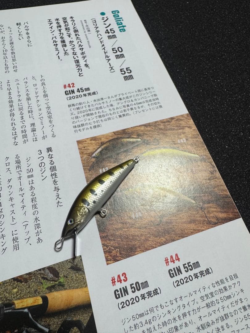 ルアー・フライ goliate GIN50mm