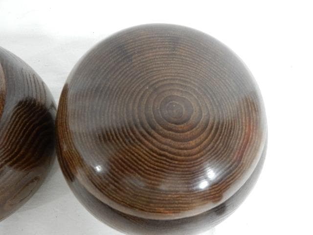 囲碁セット（囲碁盤＋栗碁笥＋硬化ガラス碁石）　未使用保管品