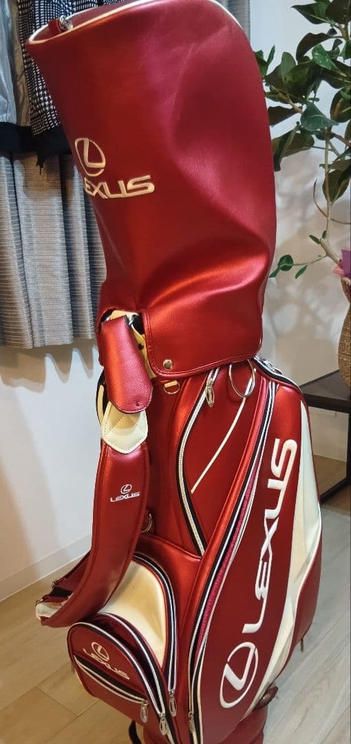 ★値下げ★LEXUS 赤 キャディバッグ