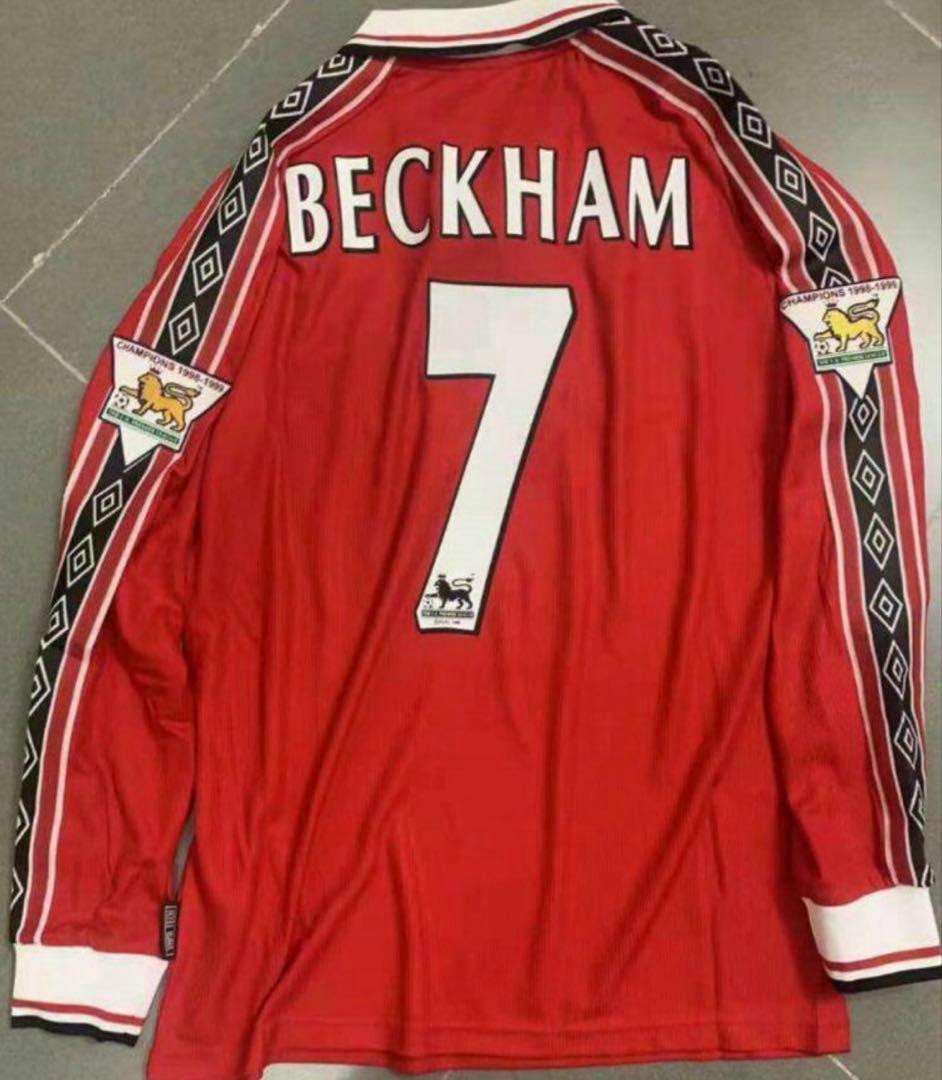 マンチェスターＵ ユニフォーム 長袖　ベッカム Ｌサイズ