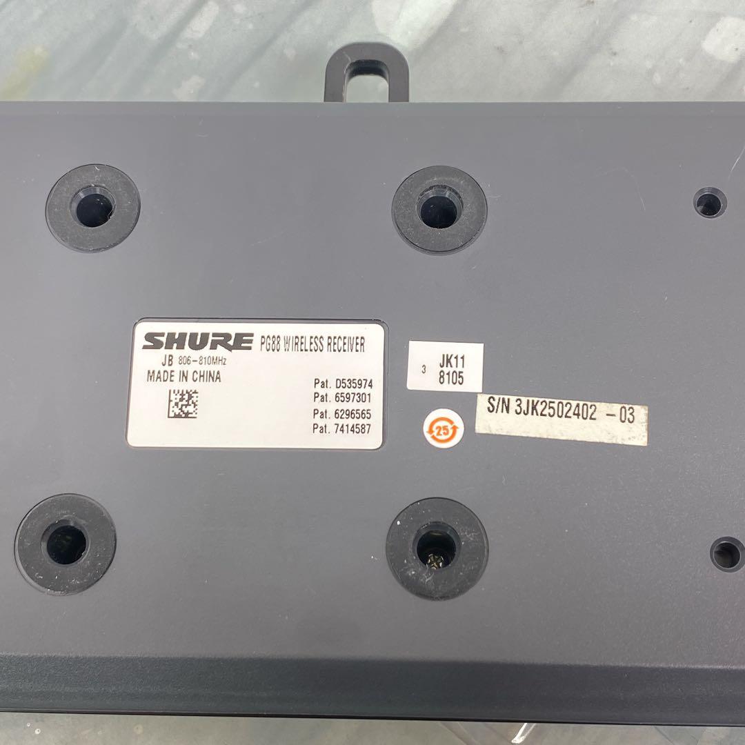 SHURE PG88 デュアルチャンネル受信機