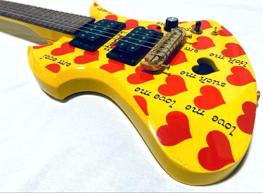 BURNY YH-JR hideモデル アンプ内蔵 モッキンバード ギター